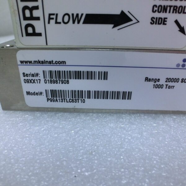 MKS P99A13TLC63T10 Pressure Controller,20000sccm,1000Torr,Used,US_,9342 - Image 5