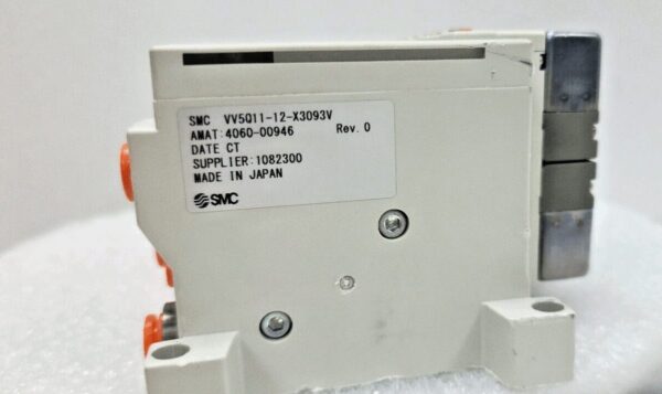 SMC VV5Q11-12-X3093V Manifold, AMAT 4060-00946 Rev 0, VQ1200-51-X508x12 Pc+97080 - Image 3