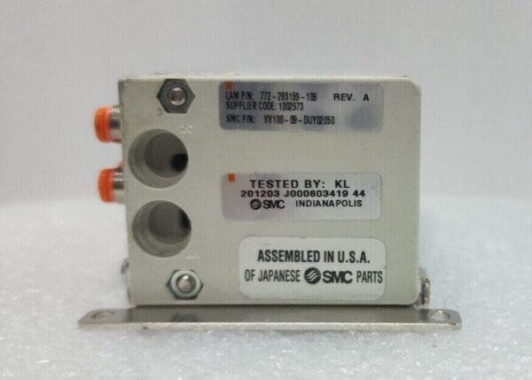 Lam 772-285159-109 Rev A, SMC P/N. VV100-09-DUY02050 Manifold Valve,+97081 - Image 3