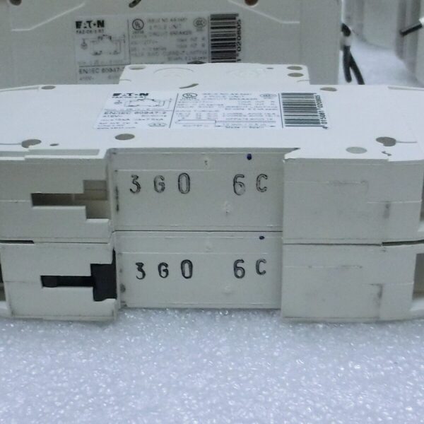 Lot of 8 EATON FAZ-C6/2-RT 2Pole Unit Circuit Breaker,415V~,Used,Sp+9557 - Image 5