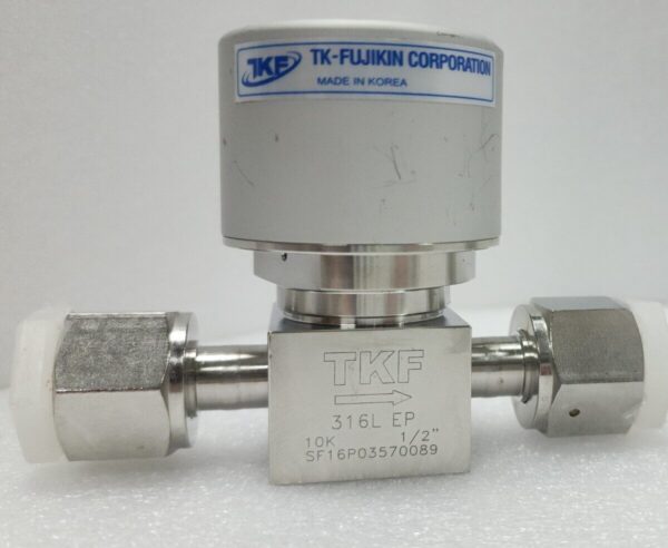 TKF TK-Fujikin Diaphragm Valve O.P. 0.4~0.6 Mpa S8PDVN-VF-C-P, N.C,Used,Kr,97053
