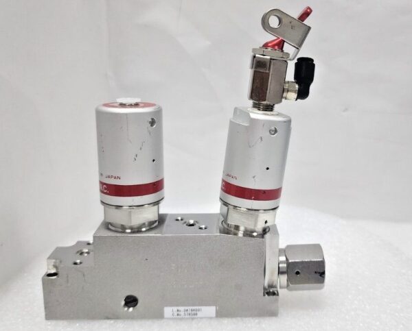 Fujikin 578599 Valve Assy, O.P. 0.5~0.6MPa, Type N.C, Mat 316 L-P,Used,Jp_97033
