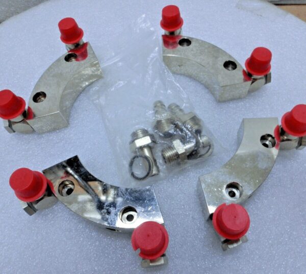 Set of 4 Preiffer Vacuum HIPACE 300 Water Cooling Kit w 8mm Fitting,Unused+97126
