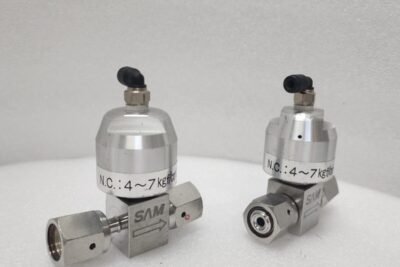 Lot of 2 SAM Diaphragm Valve N.C. 0.4-0.7MPa,Used,_96935